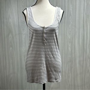 Old Navy Slim Fit Striped Tank Top Size XL